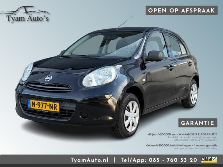 Nissan MICRA 1.2 ACENTA / AIRCO BLUETOOTH AUX * 6 MAANDEN GA, Auto's, Nissan, Bedrijf, Micra, ABS, Airbags, Airconditioning, Bluetooth