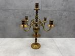 Koperen 4 armige kandelaar - N3534, Antiek en Kunst, Ophalen of Verzenden, Koper of Brons