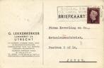 G. Lekkerkerker, Utrecht - 06.1950 - briefkaart - 1950 gesch, Ophalen of Verzenden, Briefkaart