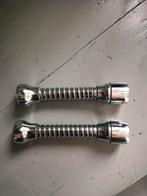 2x Buigbare Kraan Verlengstukken - 11cm, Ophalen of Verzenden, Gebruikt, Chroom, Kraan