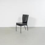 14x Montis Spica Stoel Zwart Leder - Zwart Frame