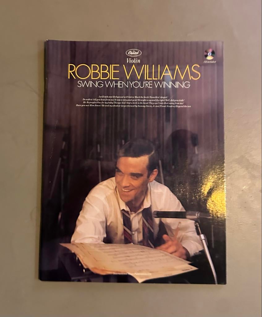 Robbie Williams - Swing When You're Winning - Viool + CD, Ophalen of Verzenden, Zo goed als nieuw, Overige onderwerpen