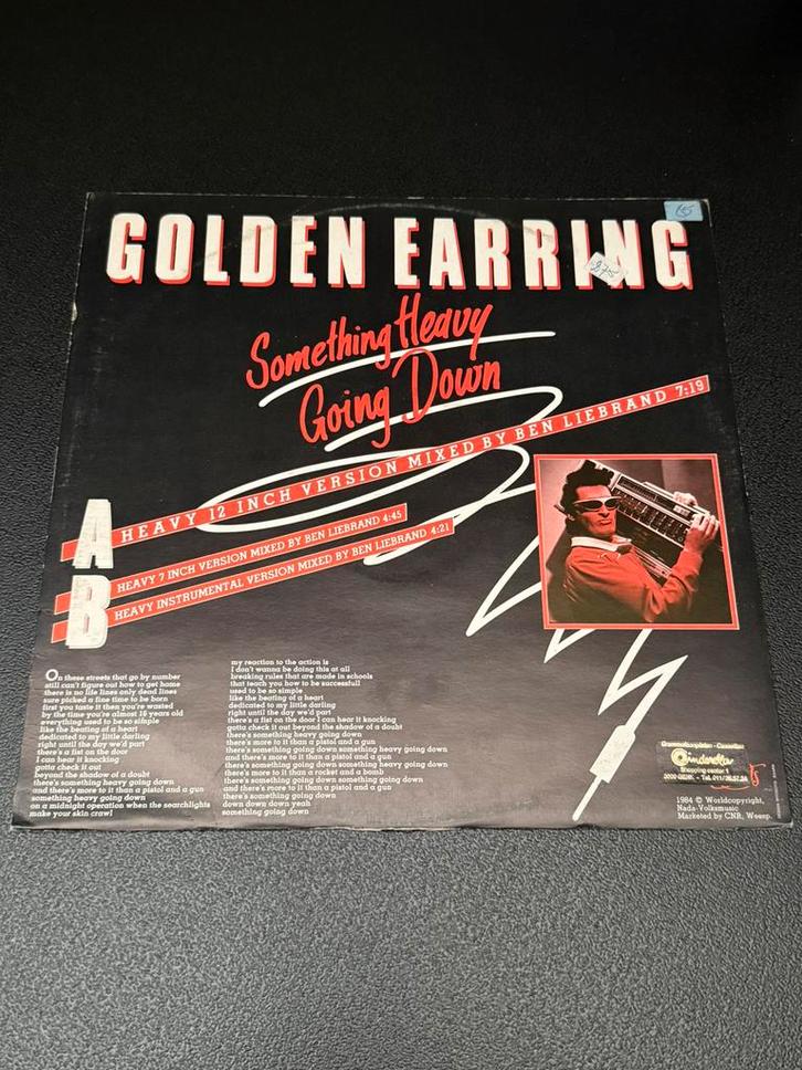 Golden Earring - Something Heavy Going Down - MAXi, Cd's en Dvd's, Vinyl Singles, Zo goed als nieuw, Maxi-single, Rock en Metal