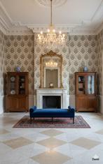 14088 Klassiek barok behang in blauw goud en beige swiet, Huis en Inrichting, Stoffering | Behang, Verzenden, Minder dan 10 m²