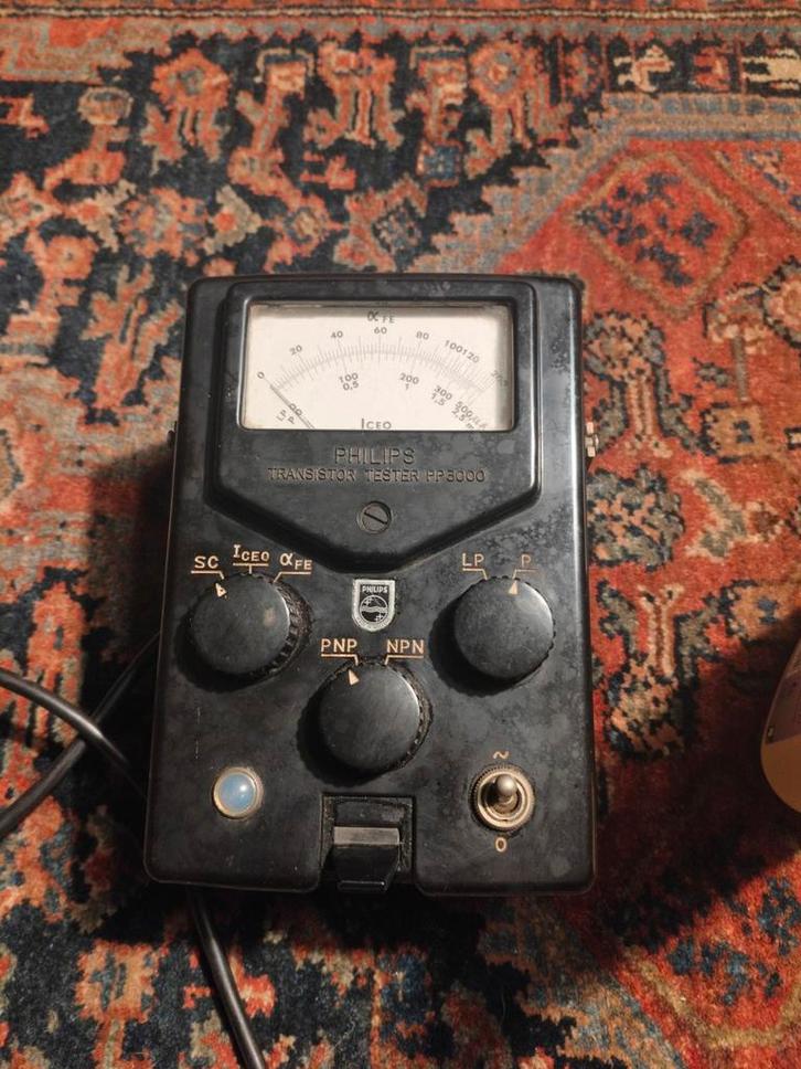 Philips PP3000 Transistor Tester - Vintage, Antiek en Kunst, Antiek | Gereedschap en Instrumenten, Ophalen