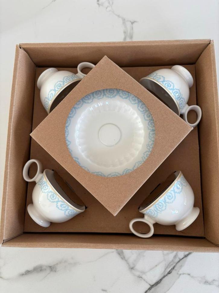 Designers Guild Espresso kopjes Watelet China, Huis en Inrichting, Keuken | Servies, Nieuw, Kop(pen) en/of Schotel(s), Overige stijlen