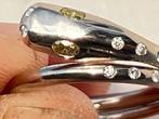 Gouden Slangenring met Diamanten, Ophalen, Nieuw, 17 tot 18, Met edelsteen