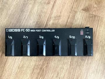 Boss FC-50 midi foot controller met MIDI snoer beschikbaar voor biedingen