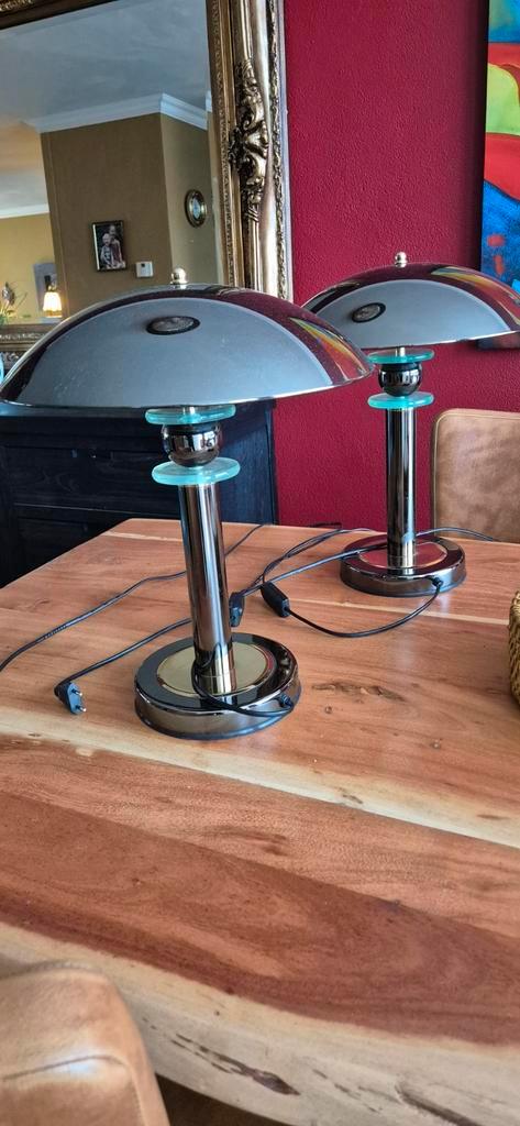 Vintage UFO Mushroom Tafellampen - Set van 2, Antiek en Kunst, Antiek | Lampen, Ophalen of Verzenden