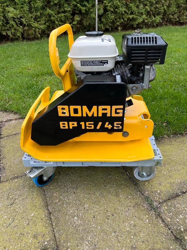 Bomag 15/45 Trilplaat met Honda Motor, Tuin en Terras, Hand-tuingereedschap, Ophalen