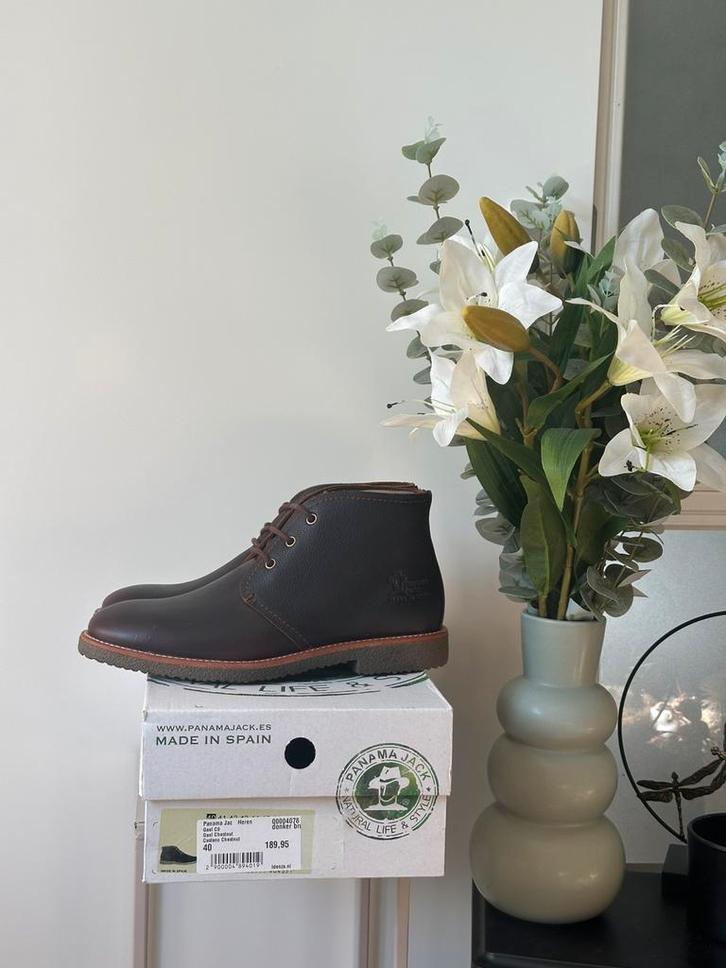 Panama Jack veterboots bruin leer, Kleding | Heren, Schoenen, Nieuw, Boots, Bruin, Verzenden