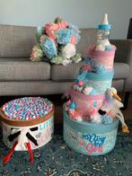 Versiering babyshower / gender reveal / luiertaart, Ophalen, Gebruikt
