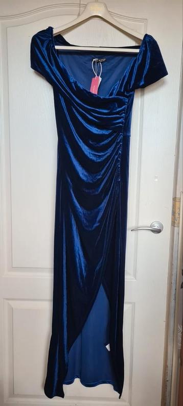 Gala of avond blauwe jurk