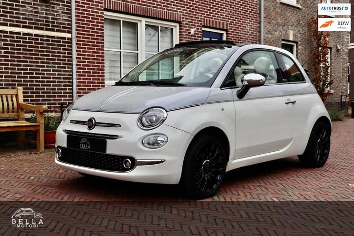 Fiat 500 C 1.2 Collezione | Cabrio | Parelmoerlak | Unieke k, Auto's, Fiat, Bedrijf, Te koop, 500C, ABS, Airbags, Airconditioning
