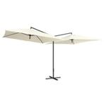 Zweefparasol dubbel parasol 250x250cm div kleuren GRTS BZRGD, Nieuw, Zweefparasol, Verzenden, 3 tot 4 meter