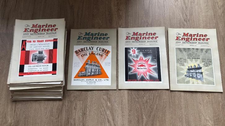 20 zeldzame edities van "The Marine Engineer" 1931 en 1932, Boeken, Tijdschriften en Kranten, Zo goed als nieuw, Wetenschap en Natuur