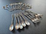 Gero Zilveren Lepeltjes & Vorkjes Set, Antiek en Kunst, Verzenden