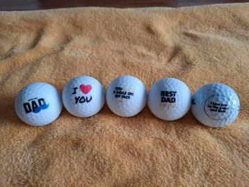 5 golfballen vader beschikbaar voor biedingen