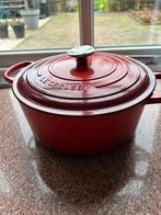 Le creuset 6,7 liter, Ophalen, Zo goed als nieuw, Gietijzer, Koekenpan of Braadpan