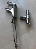 Wastefel kraan Grohe met onder chifon., Ophalen of Verzenden, Zo goed als nieuw, Chroom, Kraan