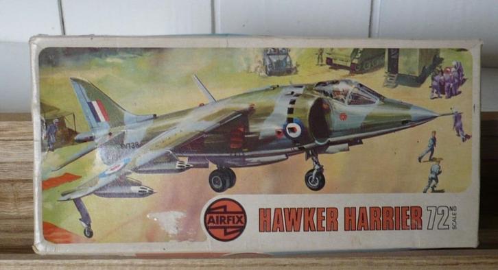 Airfix Hawker Harrier uit 1972, Hobby en Vrije tijd, Modelbouw | Vliegtuigen en Helikopters, Gebruikt, Vliegtuig, 1:72 tot 1:144