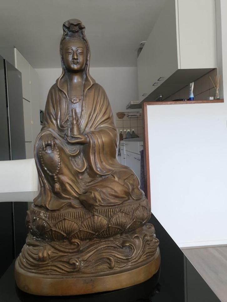 bronzen boeddha beeld, Huis en Inrichting, Woonaccessoires | Boeddhabeelden, Ophalen