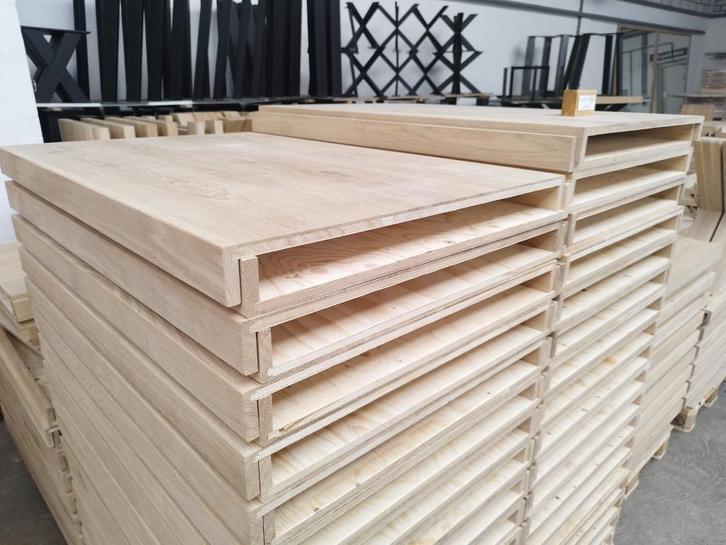 Eiken overzettreden Enkele of Dubbel, lengte 80cm t/m 150cm, Huis en Inrichting, Woonaccessoires | Wandplanken en Boekenplanken