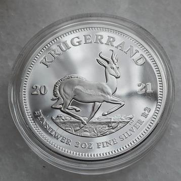 Zeldzame 2 ounce krugerrand proof zilver  beschikbaar voor biedingen