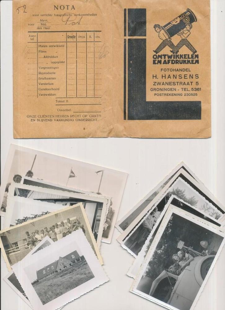 Vintage Foto's (Jaren '30) Thema Kamp & Groningen, Verzamelen, Foto's en Prenten, Gebruikt, Foto, Overige onderwerpen, Voor 1940