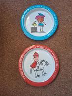 2 x melamine Sinterklaas bordje Sint & Piet., Ophalen of Verzenden, Zo goed als nieuw