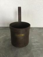 Retro, vintage brocante, antiek maatbeker handgreep 1 liter, Antiek en Kunst, Ophalen of Verzenden