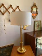 Vintage messing tafellamp (HERDA) hoogte incl kap 69cm, Ophalen, Overige materialen, Gebruikt, 50 tot 75 cm