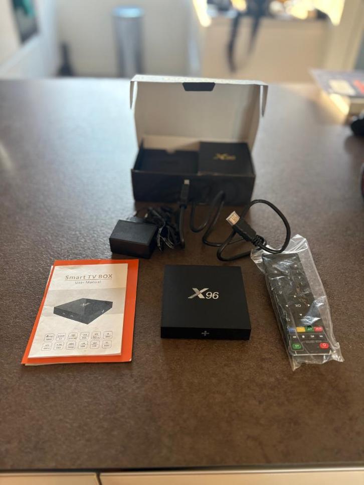X96 Android TV Box 4K compleet z.g.a.n., Audio, Tv en Foto, Mediaspelers, Zo goed als nieuw, Minder dan 500 GB, HDMI, Ophalen of Verzenden