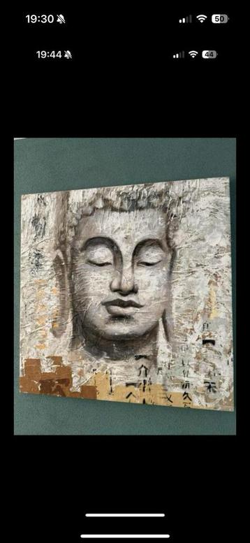 Buddha canvas geverfd beschikbaar voor biedingen