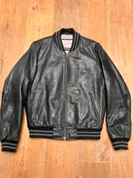 Redskins Leren Varsity Bomberjack Zwart L, Kleding | Heren, Maat 52/54 (L), Zwart, Ophalen of Verzenden, Gedragen
