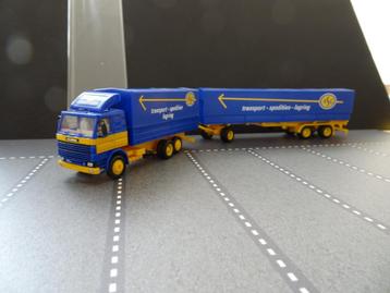 840 herpa scania 142m v8 asg zweedse combi 1:87 truck trein beschikbaar voor biedingen