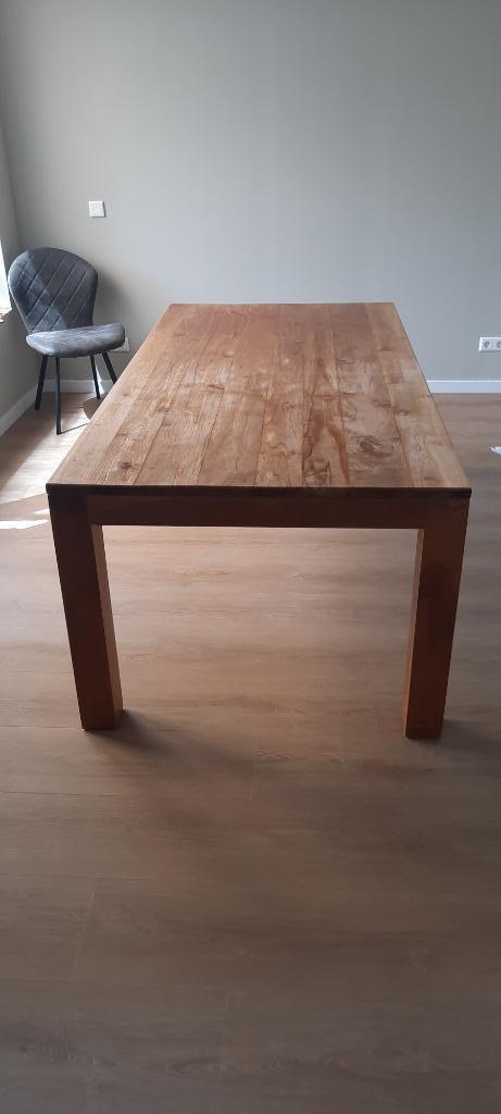 teakhouten eettafel – 200x100x77 cm, Huis en Inrichting, Tafels | Eettafels, Gebruikt, 50 tot 100 cm, 200 cm of meer, Vijf personen of meer