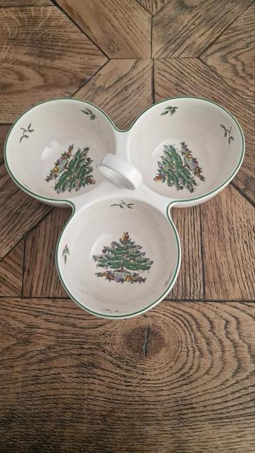 Spode christmas tree kerst kerstservies 3 vaks schaal beschikbaar voor biedingen