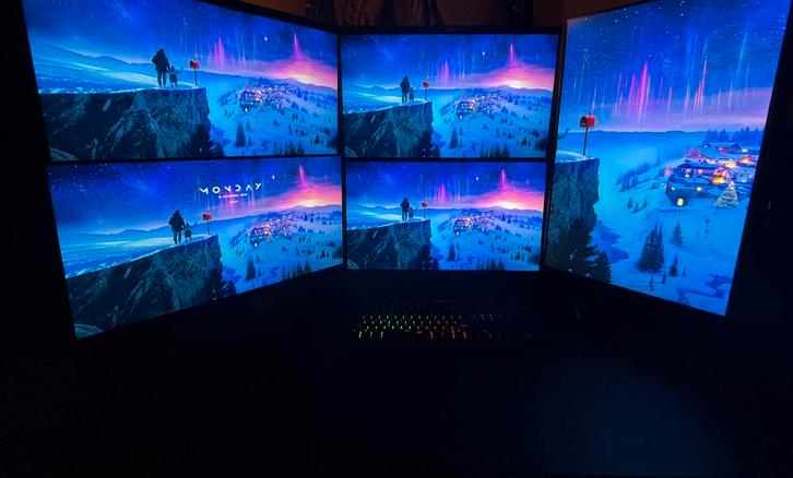 5 Acer nitro beeldschermen + Draagarmen - Zo Goed Als Nieuw, Computers en Software, Monitoren, Zo goed als nieuw, 61 t/m 100 Hz