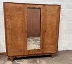 Authentieke Franse houten linnenkast / kledingkast Art Deco, Ophalen