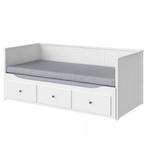 Hemnes bedbank uitschuifbaar, Ophalen, Gebruikt, 70 tot 85 cm, Matras
