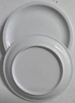 2X diner bord avond maaltijd wit design horeca 27cm groot, Ophalen of Verzenden, Zo goed als nieuw, Bord(en), Overige stijlen