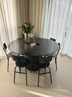 6 Eetkamerstoelen zwart van H&M Home, Ophalen, Gebruikt, Zwart, Vijf, Zes of meer stoelen