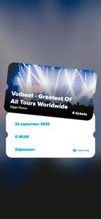 Volbeat Zigho Dome, Tickets en Kaartjes, Eén persoon, Maart, Hard Rock of Metal