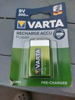 Varta -56722/1 9v batterij oplaadbaar 200mah 9 volt, Ophalen of Verzenden, Nieuw, Oplaadbaar