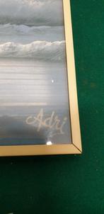 -	Schilderij met lijst, blauwe zee, adri, Ophalen of Verzenden, 'T Olde Gre-j, Info@toldegrej.nl, Endepoelstraat 20f Didam
