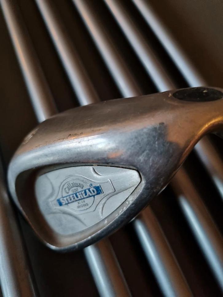 Callaway X-14 Steelhead grafieten ijzers 3 t/m 8 & PW., Sport en Fitness, Golf, Gebruikt, Set, Callaway, Ophalen of Verzenden