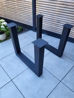 Stalen U poot (Set van 2 stuks), Ophalen, Tafelpoot, U poot (Industrieel), 50 tot 100 cm