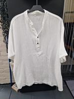 NIEUW Wit net shirt mt 4XL stretch heerlijke stof, Kleding | Heren, Grote Maten, Ophalen, Nieuw, Wit, Overhemd