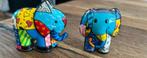 Set van 2 Romero Britto olifanten mini’s, Ophalen of Verzenden